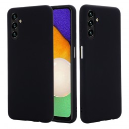 Pure Color Liquid Silicone Phone Case f. Galaxy A13 5G (Black) (nicht f. 4G)