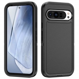 Life Waterproof Rugged PC + Silicone Case f. Google Pixel 9 Pro (Black)