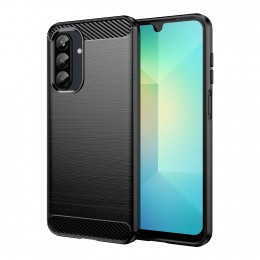 Carbon Fiber Brushed Texture TPU Phone Case f. Galaxy A26 5G (Black)