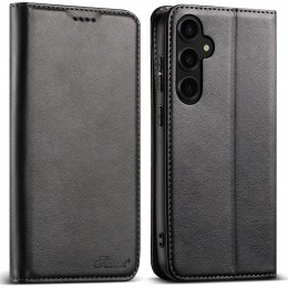 Calf Texture Horizontal Flip Leather Case f. Galaxy S25 5G (Black)