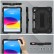 Contrast Color Robot Shockproof Silicon+PC Tablet Protective Case f. iPad 10th Gen 10.9 2022 (black) mit SCHULTER/UMHÄNGEGURT