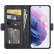 Dual-side Magnetic Horizontal Flip Leather Case m. Holder/Card Slots/Wallet f. Galaxy S22 (Black)