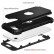 Silicone + PC Three-piece Anti-drop Mobile Phone Protection Back Cover f. iPhone SE 202272020 (Black)