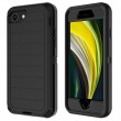 Shockproof PC + TPU Hybrid Case for iPhone SE 2022/2020 /8/7 Black