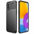 Carbon Fiber Texture Shockproof TPU Phone Case f. Galaxy Xcover6 Pro (Black)