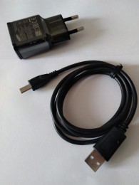 Original Samsung Charger EP-TA20EB inkl. USB Micro Datenkabel Typ-C black (Quick Charger) extra langer Stecker