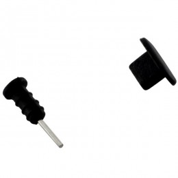 Staubschutz-Kappen Set für iPhone 5/5S/6/6S/6Plus/6SPlus/iPadAir/iPad Mini schwarz