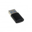 Adapter Slim zu USB-A 3.0 Stecker auf USB Type C (USB-C) Buchse - schwarz