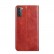 Gloss Oil Solid Color Magnetic Horizontal Flip Leather Case with Holder & Card Slot & Wallet f. Galaxy S21 Ultra (Brown)