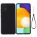 Pure Color Liquid Silicone Shockproof Full Coverage Case f. Galaxy A52 5G/S/4G (Black)