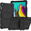 3-Layer-Schutzbildschirmrahmen+PC+ Silikon Stoßfest Kombination Hülle m. Halterung f. Galaxy Tab S5E (schwarz) ohne Schulter/Umhängegurt1