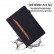 Business Shockproof Horizontal Flip Leather Case m.Holder/Card Slots/Photo Frame/Pen Slot/Sleep/Wake-up Function f. Galaxy Tab S8/S7 (Black)