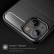 Brushed Texture Carbon Fiber TPU Case f. iPhone 13 Mini (Black)
