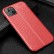 Litchi Texture TPU Shockproof Case f. iPhone 13 Mini (Red)
