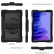 360 Degree Rotation Contrast Color Shockproof Silicone+PC Case m. Holder/Hand Grip Strap f. Samsung Galaxy Tab A7 10.4 (2020) mit Schulter/Umhängegurt