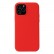 Solid Color Liquid Silicone Shockproof Protective Case f. iPhone 13 Pro (Red)