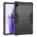 Silicone + PC Shockproof Protective Case m. Holder f. Galaxy Tab S7 FE (Black) ohne Schulter/Umhängegurt