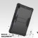 Silicone + PC Shockproof Protective Case m. Holder f. Galaxy Tab S7 FE (Black) ohne Schulter/Umhängegurt