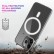 Magsafe Case Simple Magnetic Ring All-inclusive Clear Crystal Acrylic PC +TPU Shockproof Case f. iPhone 13 Mini (Transparent)