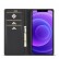 Carbon Fiber PU + TPU Horizontal Flip Leather Case m. Holder/Card Slot/Wallet f. iPhone 12 Mini (Vertical Black)