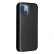 Carbon Fiber Texture Magnetic Horizontal Flip TPU + PC + PU Leather Case m. Card Slot f. iPhone 13 Mini (Black)