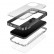 Waterproof Dustproof Shockproof Transparent Acrylic Protective Case f. iPhone 13 Pro (Black)