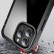 Waterproof Dustproof Shockproof Transparent Acrylic Protective Case f. iPhone 13 Pro (Black)