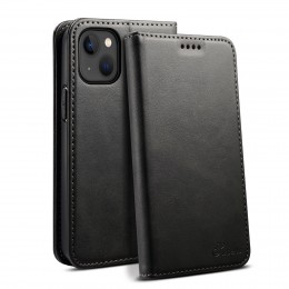 Horizontal Flip Leather Case m. Holder/Card Slots/Wallet f. iPhone 13/14 (Black)