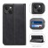 Horizontal Flip Leather Case m. Holder/Card Slots/Wallet f. iPhone 13 Pro (Black)