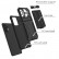 Armor Card PC+TPU Shockproof Case m. Card Slot & Invisible Holder f. Galaxy A53 5G (Black)