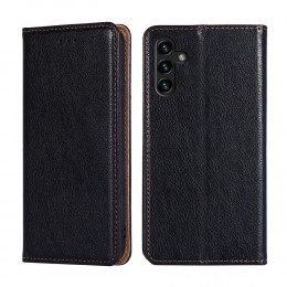 Magnetic Horizontal Flip Leather Case m. Holder/Card Slot/Wallet f. Galaxy A13 5G (Black) (nicht f. 4G)