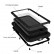 Metal Shockproof Waterproof Dustproof Protective Phone Case f. iPhone 13 (Black)
