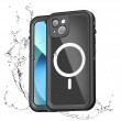 PC + TPU + PET Shockproof Magsafe Waterproof Phone Case f. iPhone 13 Pro (Black)