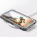Waterproof Dustproof Shockproof Transparent Acrylic Protective Phone Case f. Galaxy S22 (Black)