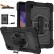 360 Degree Rotation Contrast Color Silicone + PC Tablet Case f. Galaxy TAB A8 10.5 (Black) mit Schulter/Umhängegurt