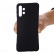 Pure Color Liquid Silicone Phone Case f. Galaxy A13 4G (Black) (nicht f. 5G)