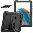 Shockproof Black Silicone + PC Tablet Protective Case f. Galaxy TAB A8 10.5 (Black) mit Schulter/Umhängegurt1