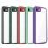 Double-sided Glass TPU Phone Case f. iPhone SE 2022 / SE 2020 / 7 / 8 (Black)