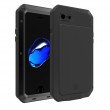 Triple-proof Silicone Zinc Alloy Case f. iPhone SE 2022 / 2020 / 7 / 8 (Black)