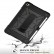 Contrast Color Silicone + PC Combination Case m. Holder f. iPad Mini 5/4 (Black)