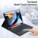 Bluetooth Keyboard Leather Case m Touchpad & Smart Sleep Function f. iPad 10.2 2021/ 2020 / 2019 Black (keine deutsche Tastatur)