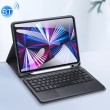Bluetooth Keyboard Leather Case m Touchpad & Smart Sleep Function f. iPad Pro 11 inch 2021 / 2020 & Air 5 / 4 10.9 (keine deutsche Tastatur)1