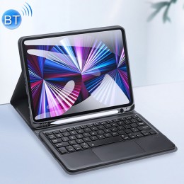 Bluetooth Keyboard Leather Case m Touchpad & Smart Sleep Function f. iPad Pro 11 inch 2021 / 2020 & Air 5 / 4 10.9 keine deutsche Tastatur