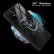 Shockproof Transparent TPU + Acrylic Case m. Ring Holder f. Galaxy S20+ (Black)