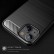 Brushed Texture Carbon Fiber TPU Phone Case f. iPhone 14 Plus (black)