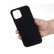 Solid Color Silicone Phone Case f. iPhone 14 (Black)