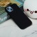 Solid Color Silicone Phone Case f. iPhone 14 (Black)