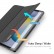 Domo Series Horizontal Flip Magnetic PU Leather Case m. Three-folding Holder/Pen Slot & Sleep/Wake-up f. Tab S6 lite (Black)
