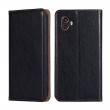 Gloss Oil Solid Color Magnetic Flip Leather Phone Case f. Galaxy Xcover6 Pro (Black)