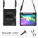 360 Degree Rotation Silicone Protective Cover m. Holder/Hand Strap & Long Strap/Pencil Slot f. iPad Air 10.9 / Pro 11 2022/2021/2020 Black mit SCHULTER/UMHÄNGEGURT